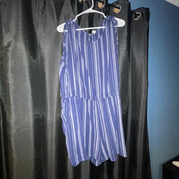 Blue Stripped Romper - Picture 4 of 5